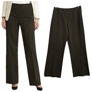 Peck & Peck 90s Y2K Trousers Dress Pants Women Sz 4 Mid Rise Straight Wide Leg